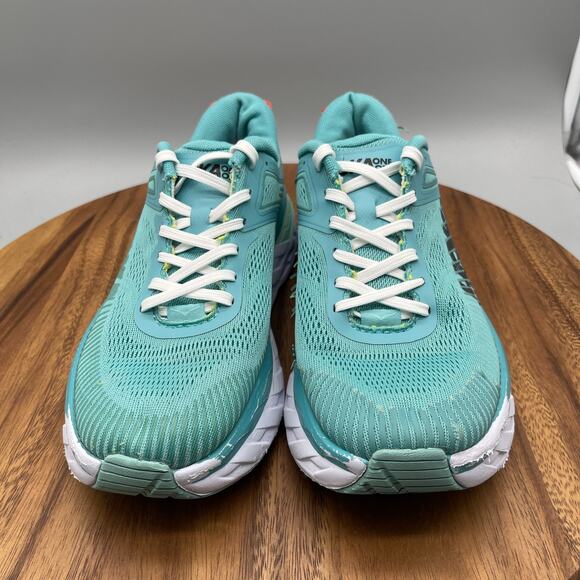 Hoka One One Bondi 7 Shoes Womens Size 8.5 Green Running Comfort Walking Sneaker - Picture 2 of 8
